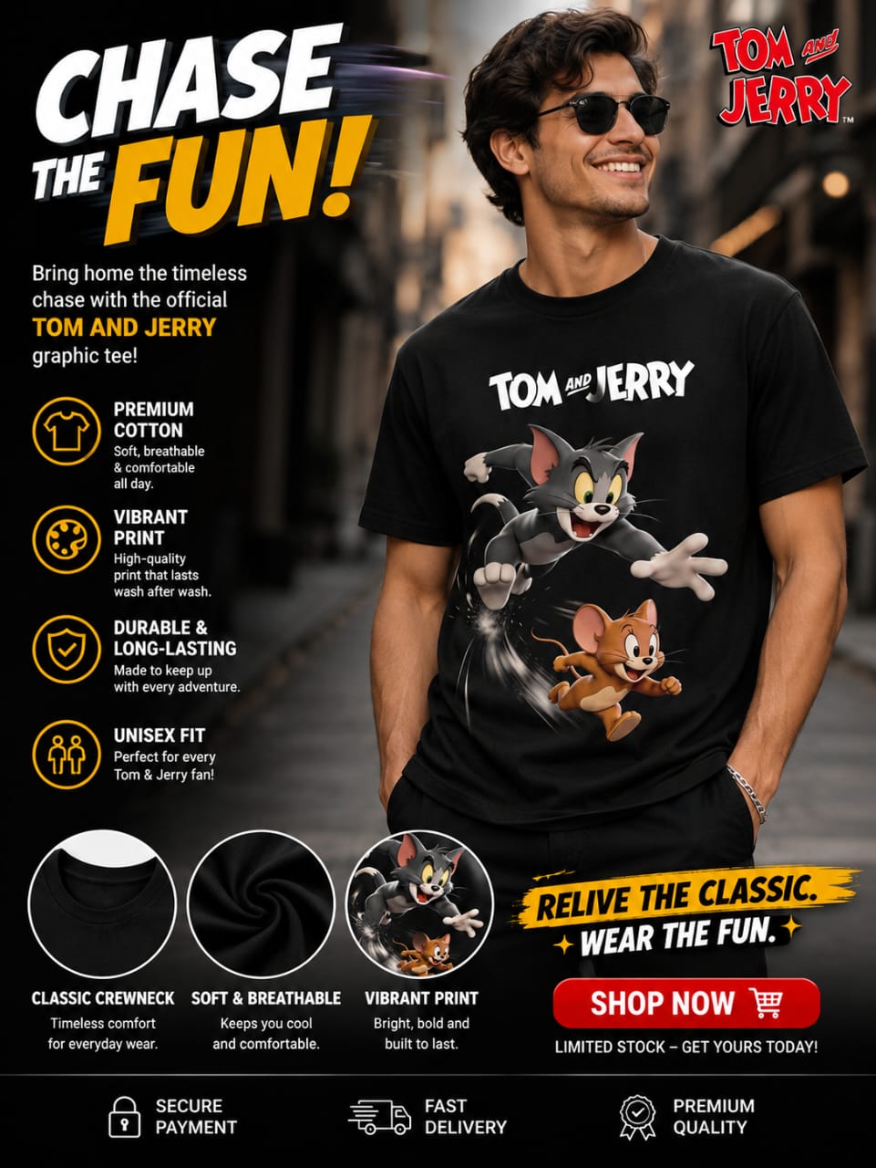 Tom & Jerry Graphic Tee